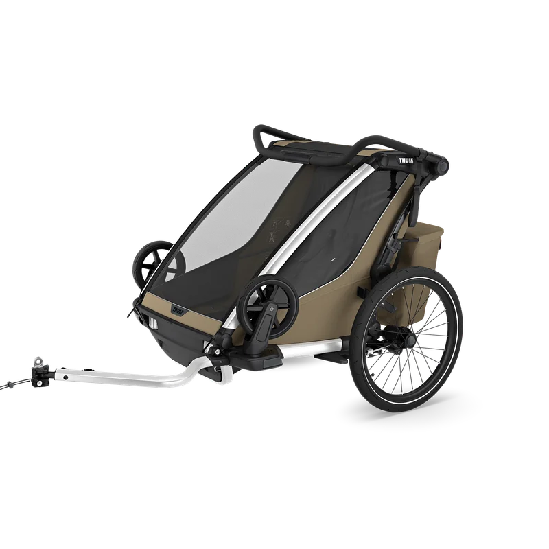 Thule Chariot Cross 2 double 1 or 2-seat multisport bike trailer faded khaki