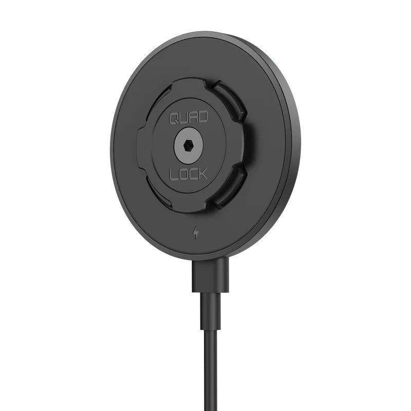 Quad Lock wireless charging head for car / desk version 2 black