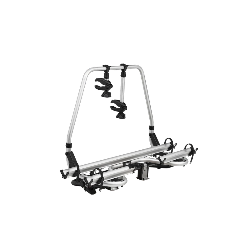 Thule Caravan Superb Short 2-bike a-frame caravan bike rack anodised gray