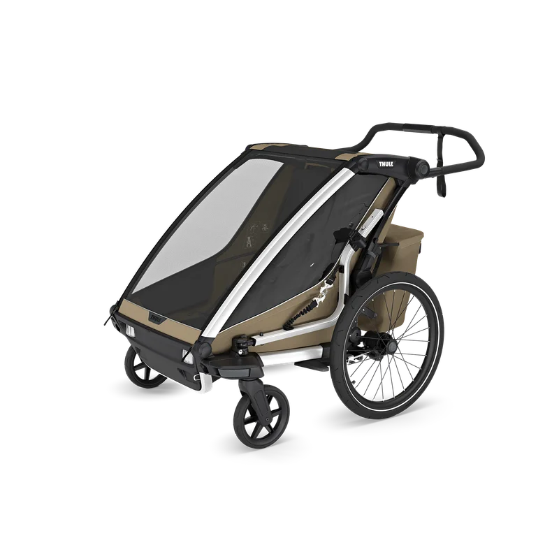 Thule Chariot Cross 2 double 1 or 2-seat multisport bike trailer faded khaki
