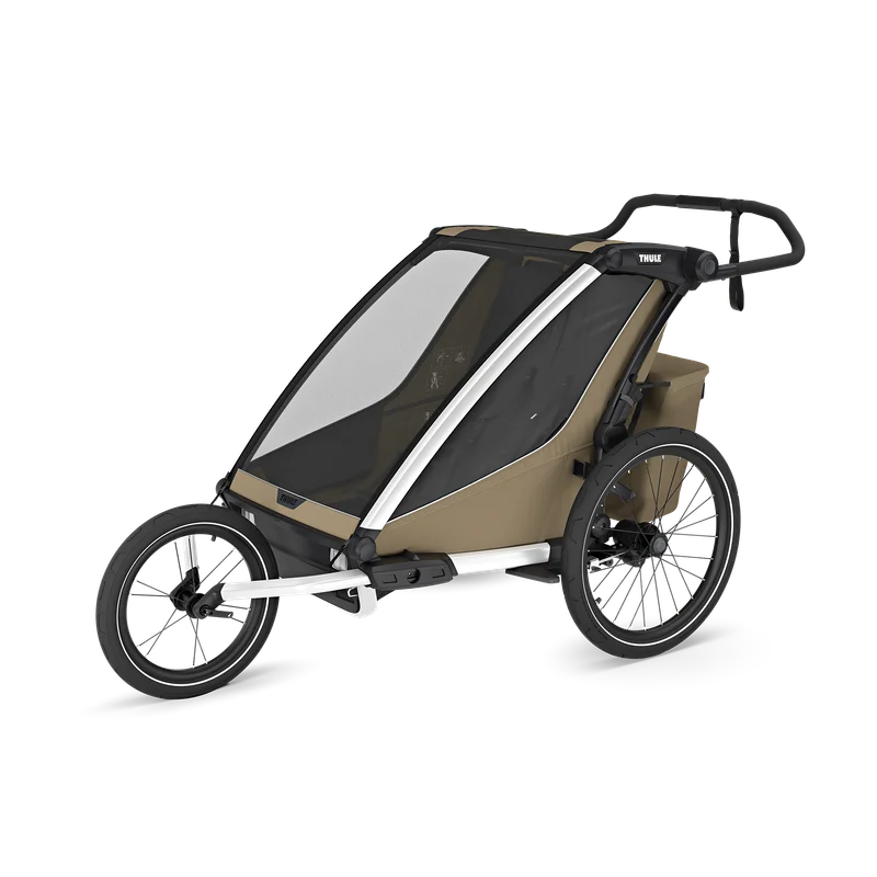 Thule Chariot Cross 2 double 1 or 2-seat multisport bike trailer faded khaki