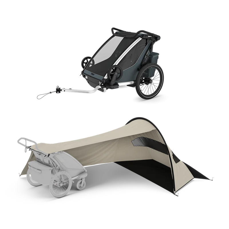 Thule Chariot Cross 2 + Thule sun and wind tarp