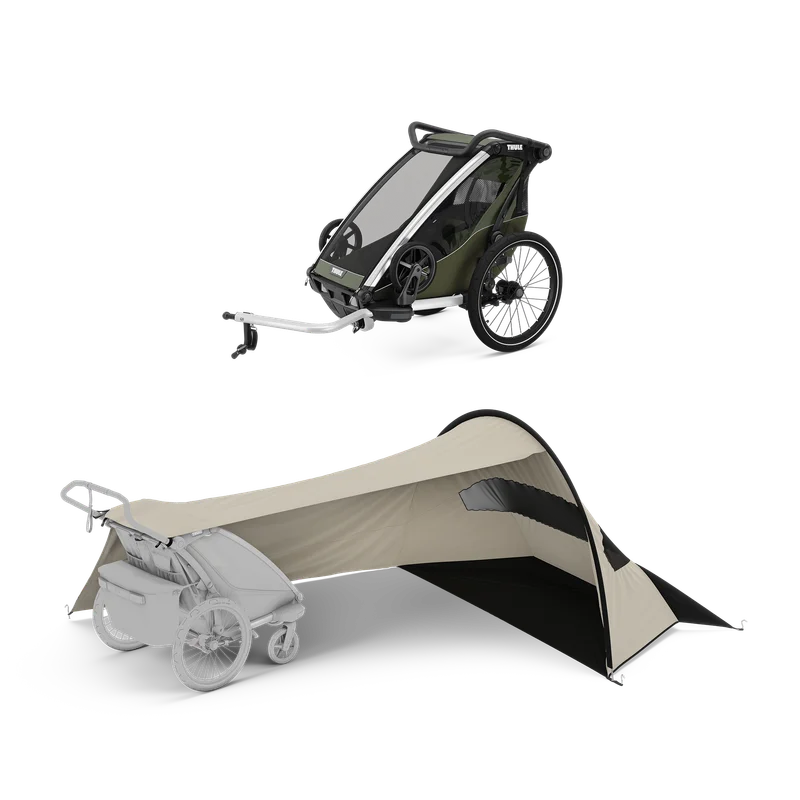 Thule Chariot Lite single + Thule sun and wind tarp