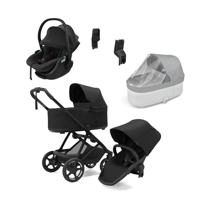 Thule Charm black & Thule Maple black newborn bundle