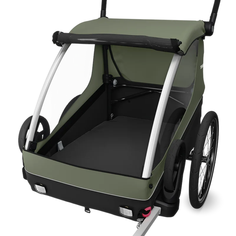 Thule Courier bike trailer vintage green