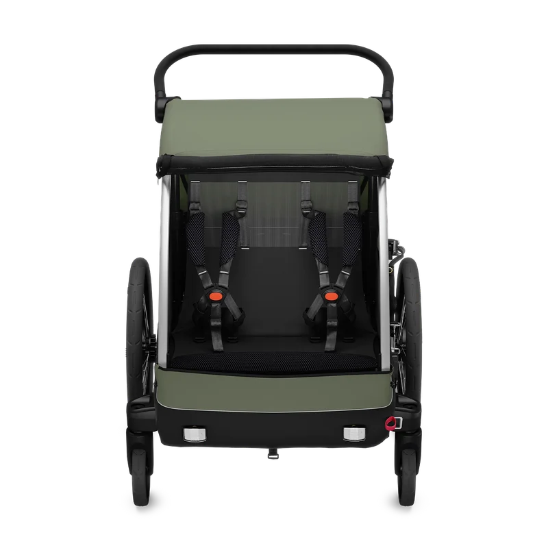 Thule Courier bike trailer vintage green