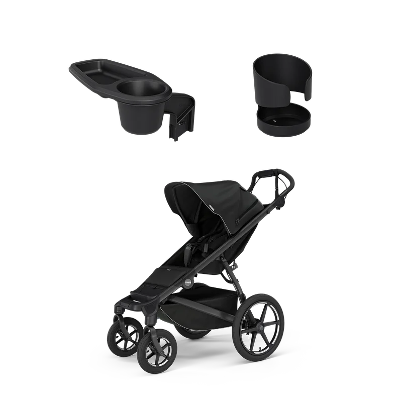 Thule Urban Glide 4-wheel + Thule Urban Glide 3 snack tray + Thule stroller cup holder